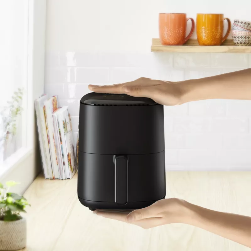 Friggitrice ad aria calda Tefal Easy Fry EY145810 — capacità 3 L, 1300 W, controllo touch, display LCD, nero