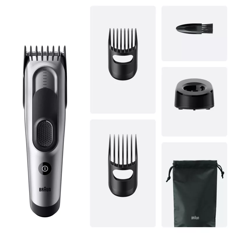 Rifinitore/tagliacapelli Braun HC7590 nero, argento 17 nichel-metallo idruro (NiMH)