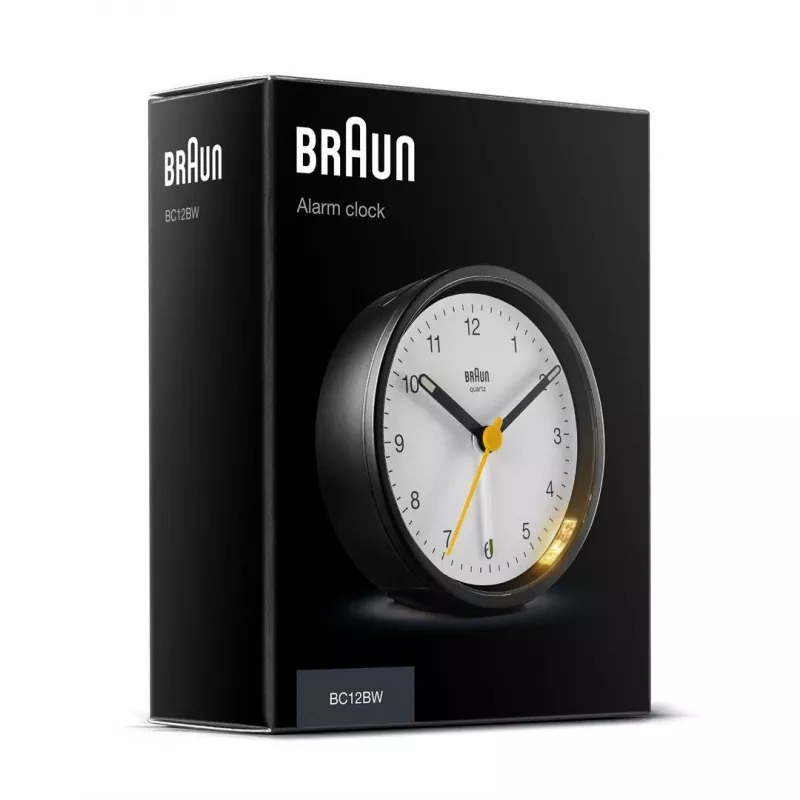 Sveglia al quarzo Braun BC12BW nero, bianco