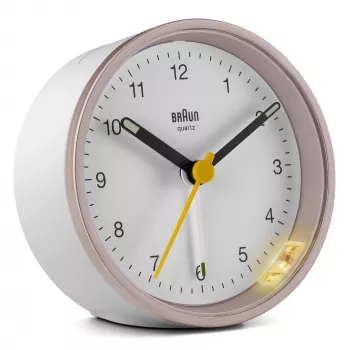 Sveglia al quarzo Braun BC12 rosa, bianco