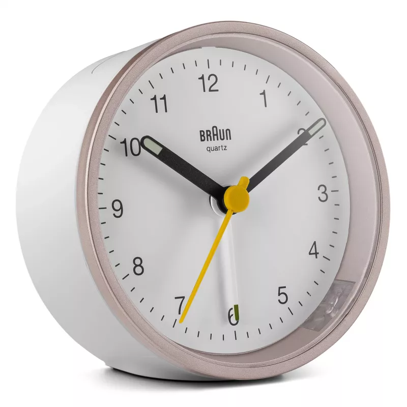 Sveglia al quarzo Braun BC12 rosa, bianco