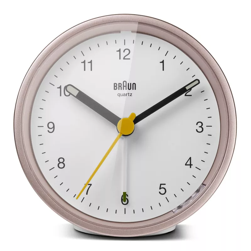Sveglia al quarzo Braun BC12 rosa, bianco