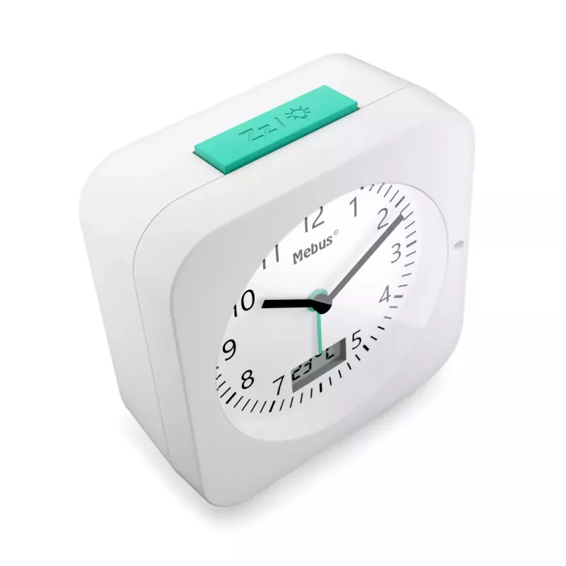 Sveglia digitale Mebus 25610 bianco