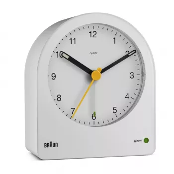 Sveglia al quarzo Braun BC22 bianco, giallo