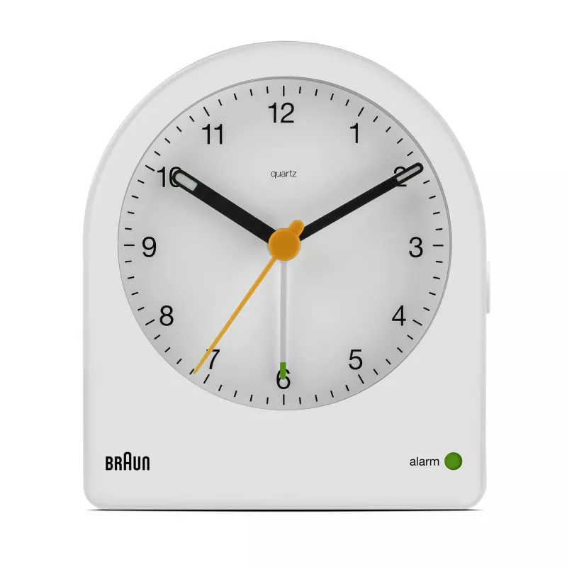 Sveglia al quarzo Braun BC22 bianco, giallo