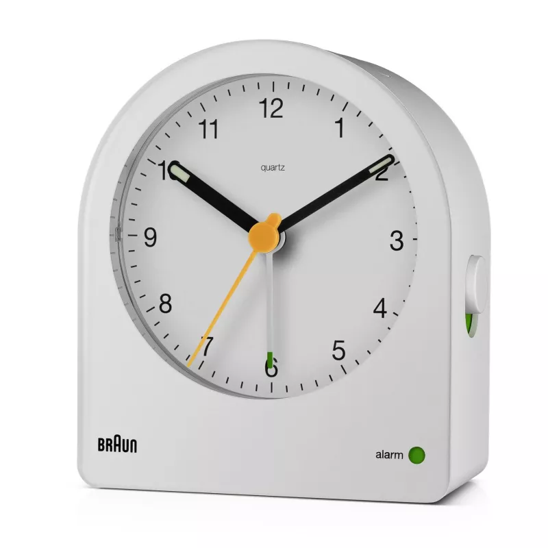 Sveglia al quarzo Braun BC22 bianco, giallo