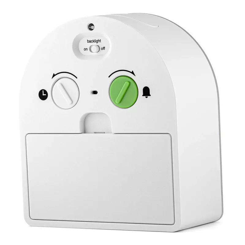 Sveglia al quarzo Braun BC22 bianco, giallo