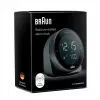 Sveglia radiocontrollata BRAUN BC 24 B DCF nero – sveglia radiocontrollata con display digitale