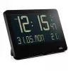 Orologio da parete/da tavolo con sveglia radiocontrollata Braun BC14B-DCF rettangolare nero