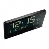 Orologio da parete/da tavolo con sveglia radiocontrollata Braun BC14B-DCF rettangolare nero