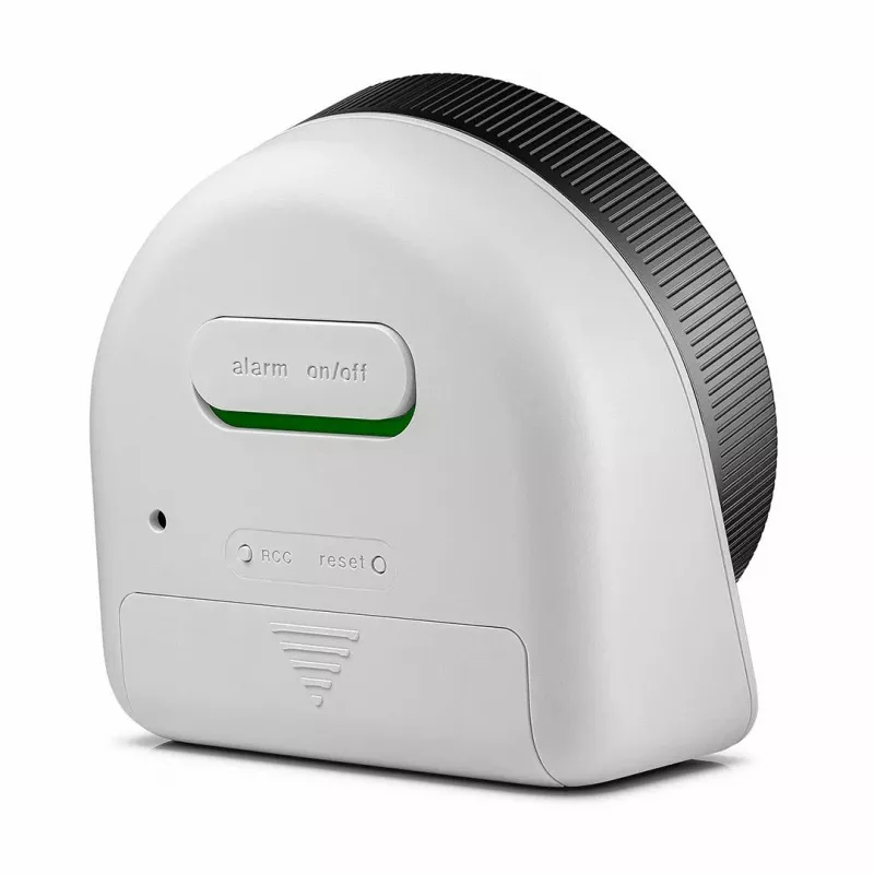 Orologio da parete/da tavolo con sveglia radiocontrollata Braun BC24W-DCF rettangolare nero, bianco