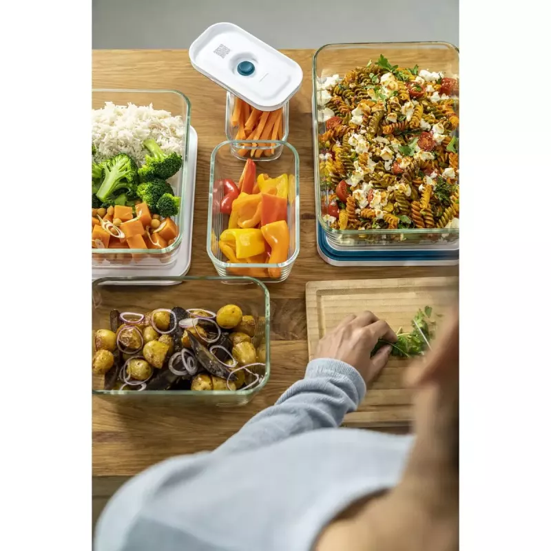 Contenitore ZWILLING Fresh & Save rettangolare 2,2 L trasparente bianco