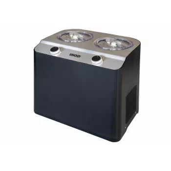 Unold Doppio macchina per gelato con compressore 2,4 l 250 W nero, acciaio satinato