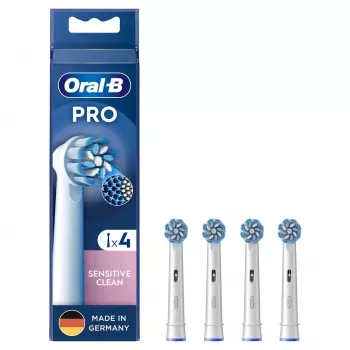 Testine spazzolino Oral-B Sensitive Clean 4 pezzi bianco