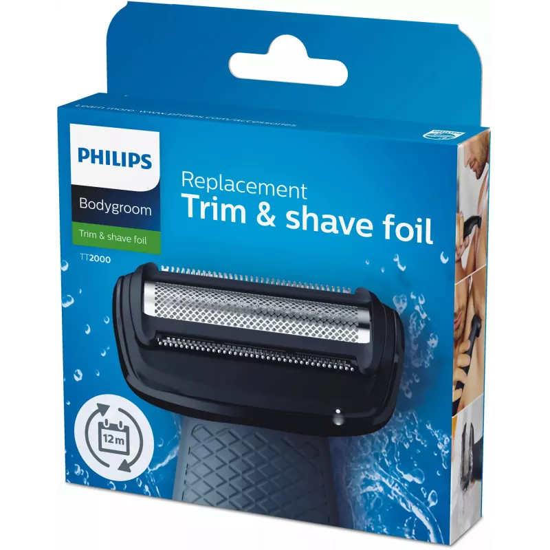 Lama di ricambio Philips Bodygroom TT2000/43 lama di ricambio impermeabile testina di rasatura