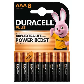 Batteria monouso Duracell Plus AAA alcalina