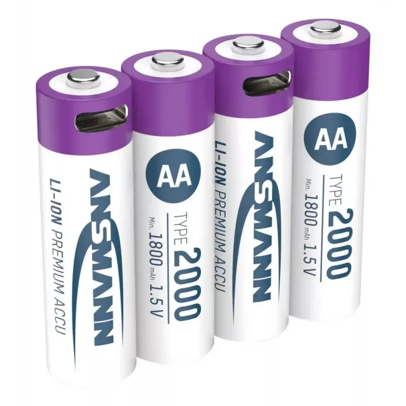 Batteria ricaricabile Ansmann 1312-0036 AA litio-ioni