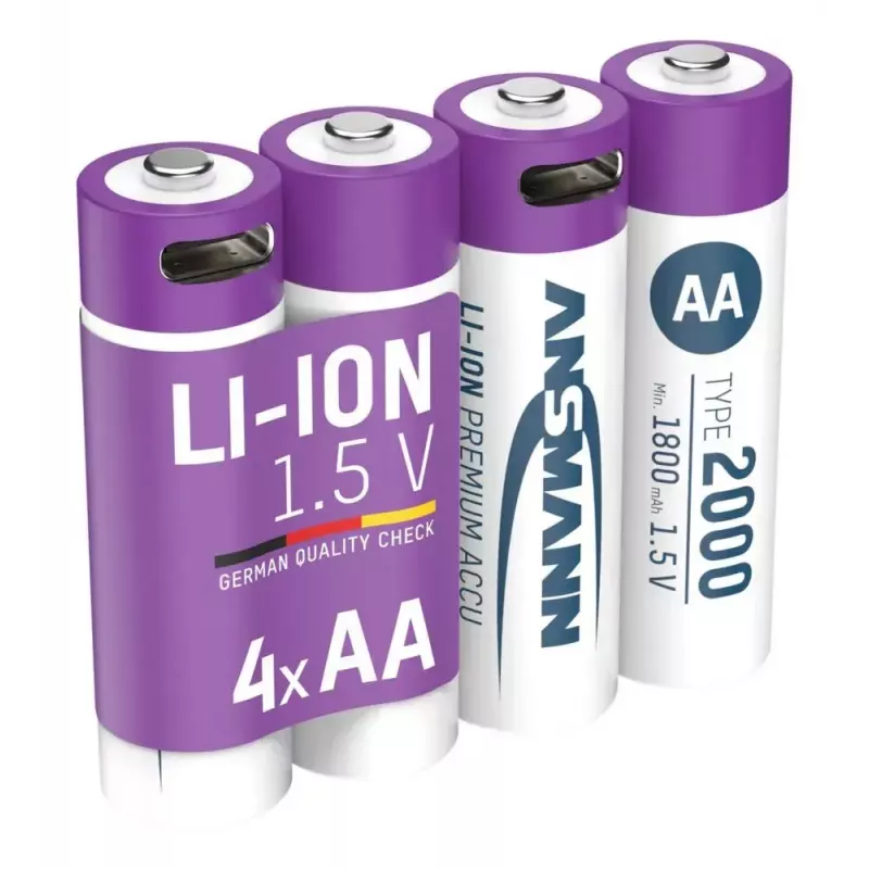 Batteria ricaricabile Ansmann 1312-0036 AA litio-ioni