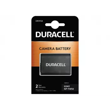 Batteria per fotocamera Duracell DR9954, sostituisce Sony NP-FW50, 1030 mAh
