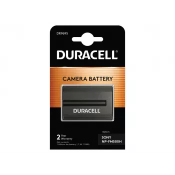 Batteria per fotocamera Duracell DR9695, sostituisce Sony NP-FM500H, 1600 mAh