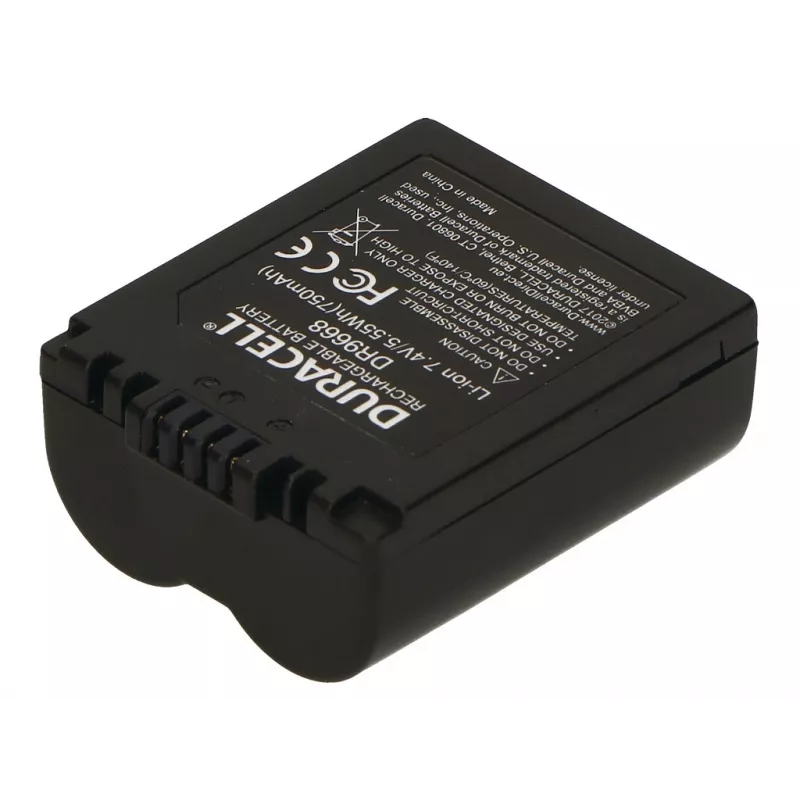 Batteria per fotocamera Duracell DR9668, litio-ioni, 750 mAh, 35x44x18 mm