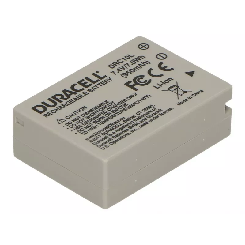 Batteria per fotocamera Duracell - sostituisce batteria Canon NB-10L