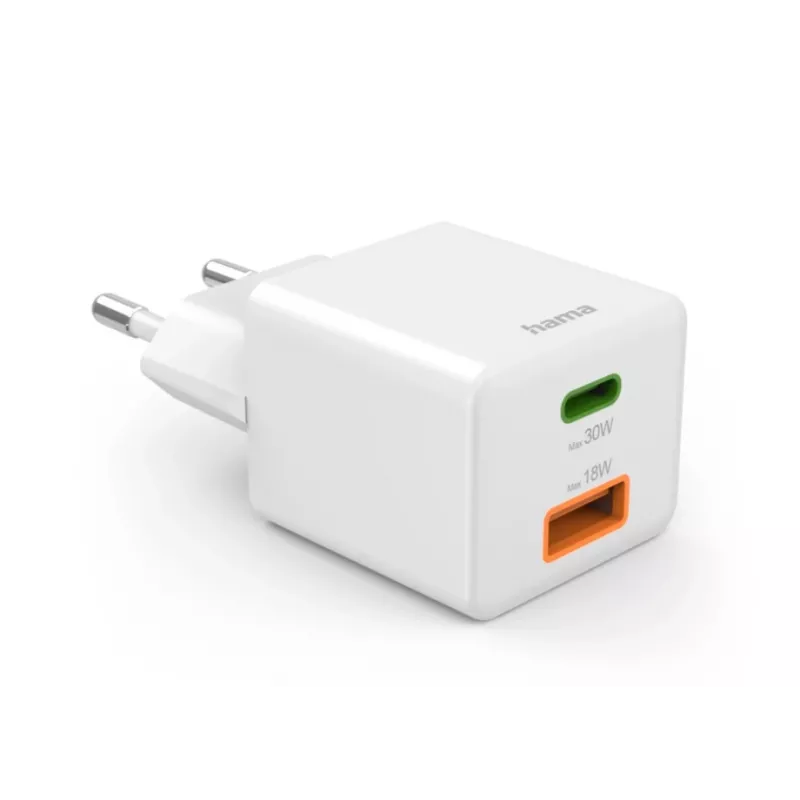Hama 00201992 caricabatterie mobile smartphone bianco AC ricarica rapida interno, esterno