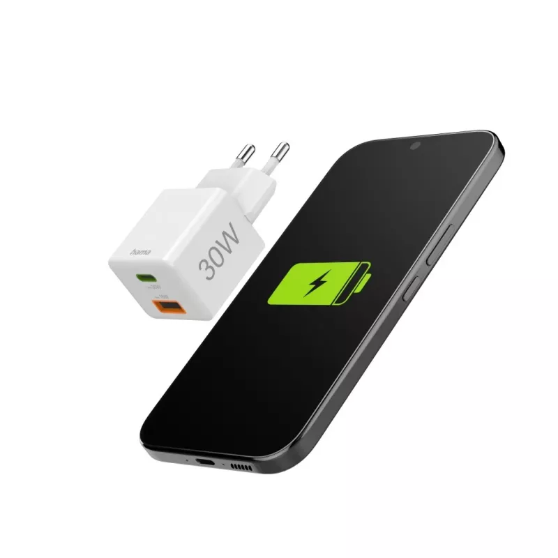 Hama 00201992 caricabatterie mobile smartphone bianco AC ricarica rapida interno, esterno