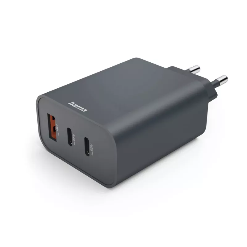 Hama 00086445 caricabatterie mobile smartphone, tablet grigio AC ricarica rapida per interni