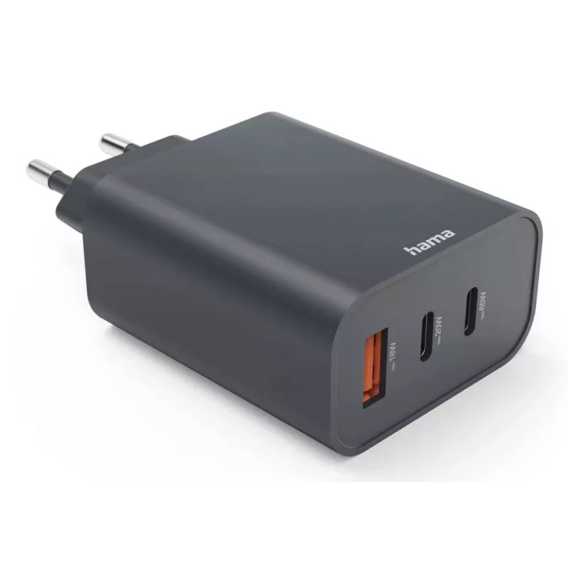 Hama 00086445 caricabatterie mobile smartphone, tablet grigio AC ricarica rapida per interni