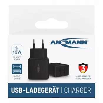 Caricabatterie Ansmann HC212 Universal nero AC da interno