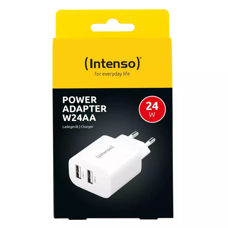 Caricabatterie da interno Intenso POWER ADAPTER 2XUSB-A/7802412 Universal bianco AC