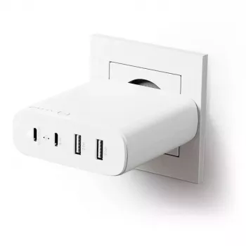 Caricabatterie ALOGIC 4X100 Universal bianco USB da interno