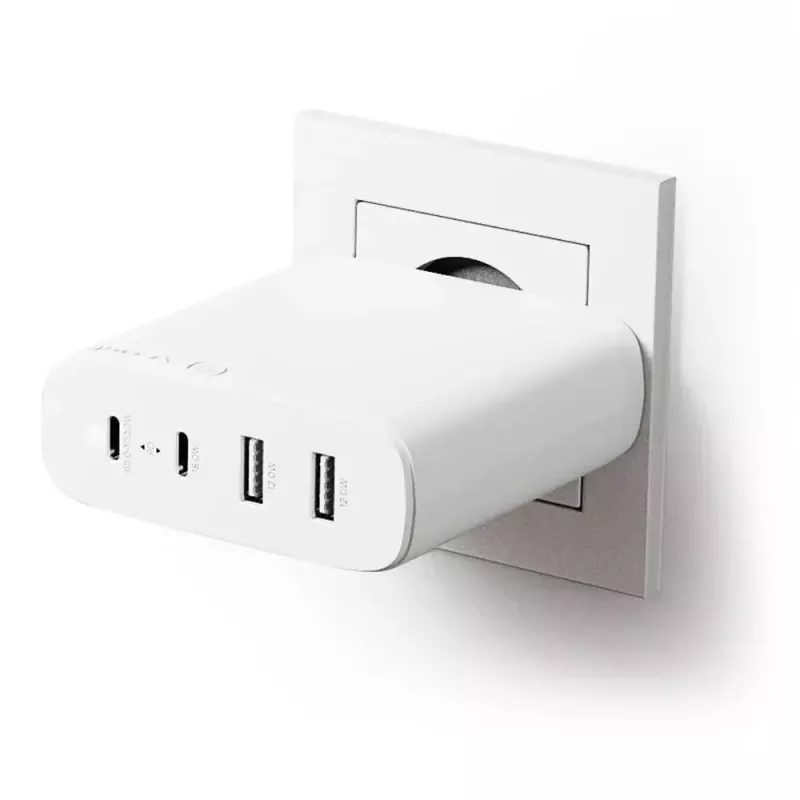 Caricabatterie ALOGIC 4X100 Universal bianco USB da interno