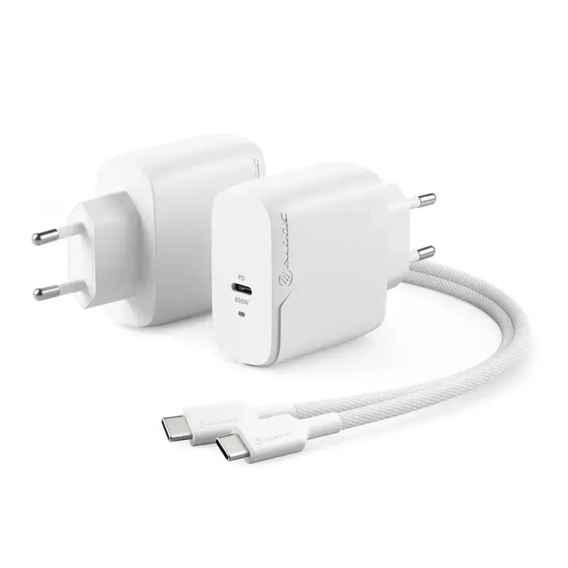 Caricabatterie AC ALOGIC 1X65 Universal bianco