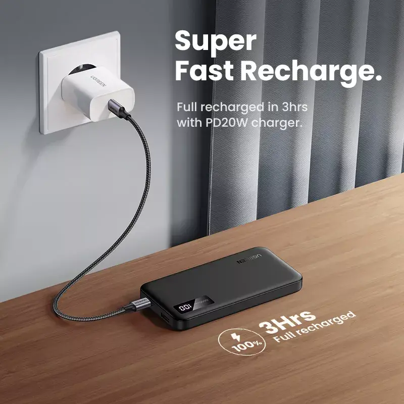 Ugreen 25742 powerbank litio-ione (Li-Ion) 10000 mAh nero