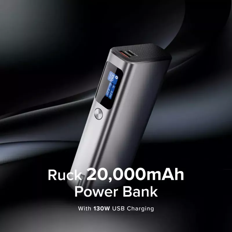 Powerbank ALOGIC Ruck 20000mAh, caricabatterie USB 130W
