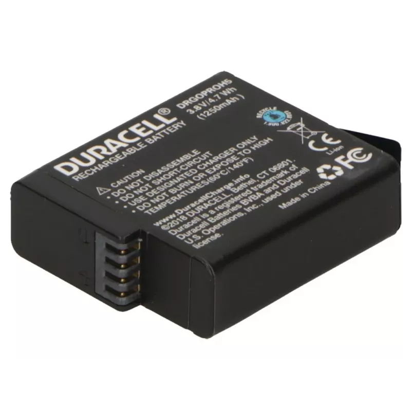Batteria Duracell per action camera – sostituisce la batteria GoPro Hero 5