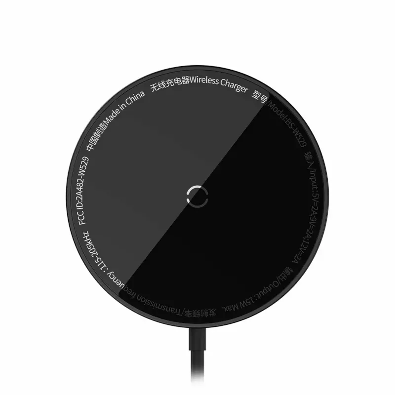 Base di ricarica Baseus CCJJ040001 wireless da interno USB nera per smartphone