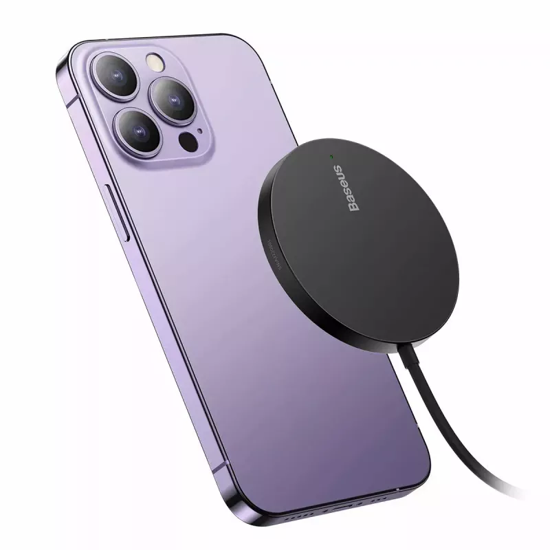 Base di ricarica Baseus CCJJ040001 wireless da interno USB nera per smartphone