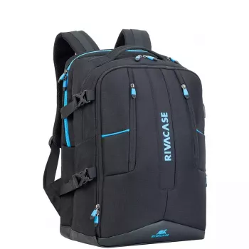 Zaino Rivacase 7860 per laptop fino a 43,9 cm (17,3 pollici), poliestere, nero/blu