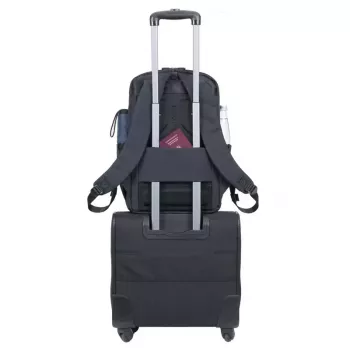 Zaino Rivacase 8365 per laptop da 17,3 pollici, poliestere, nero, 850 g