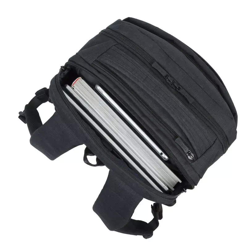 Zaino Rivacase 8365 per laptop da 17,3 pollici, poliestere, nero, 850 g