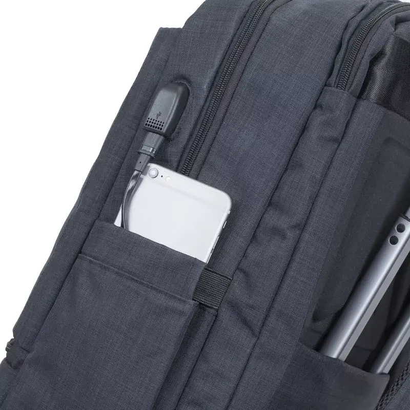 Zaino Rivacase 8365 per laptop da 17,3 pollici, poliestere, nero, 850 g