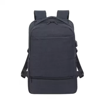 Zaino Rivacase 8365 per laptop da 17,3 pollici, poliestere, nero, 850 g