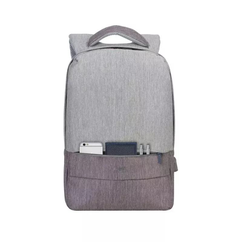 Rivacase 7562 Prater zaino antifurto per laptop 15,6 pollici (39,6 cm), grigio/mocha