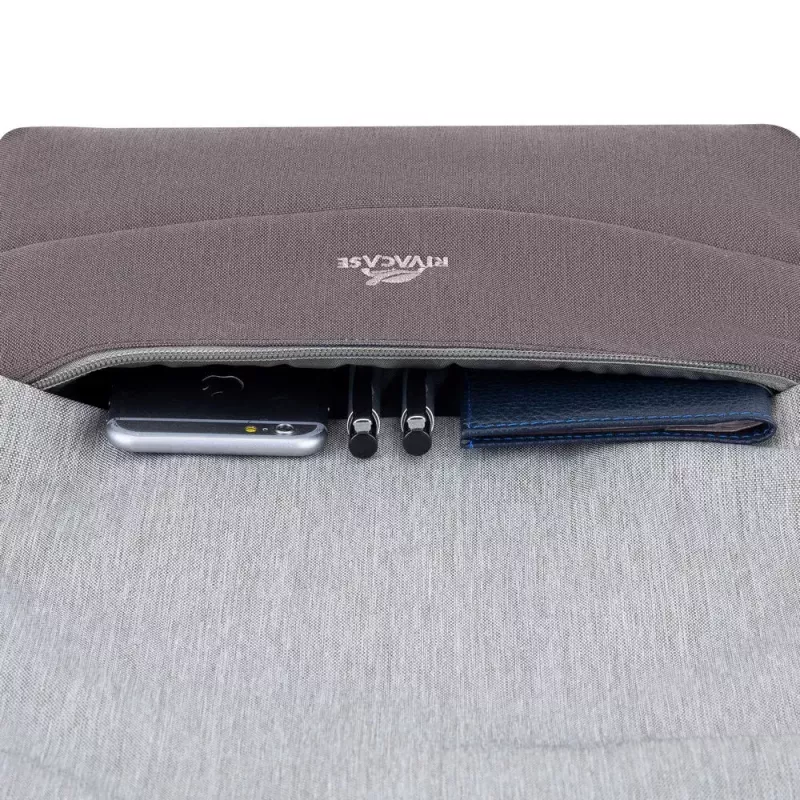 Rivacase 7562 Prater zaino antifurto per laptop 15,6 pollici (39,6 cm), grigio/mocha