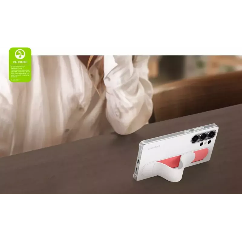 Cover Samsung Galaxy S25 Ultra Monochromatic White con supporto