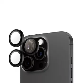 PanzerGlass ® Hoops® protezione lenti fotocamera nero iPhone 16 Pro | 16 Pro Max