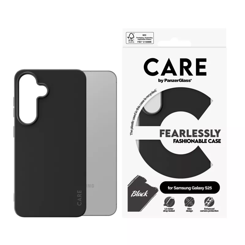 PanzerGlass CARE™ by ® Case nero Samsung Galaxy S25